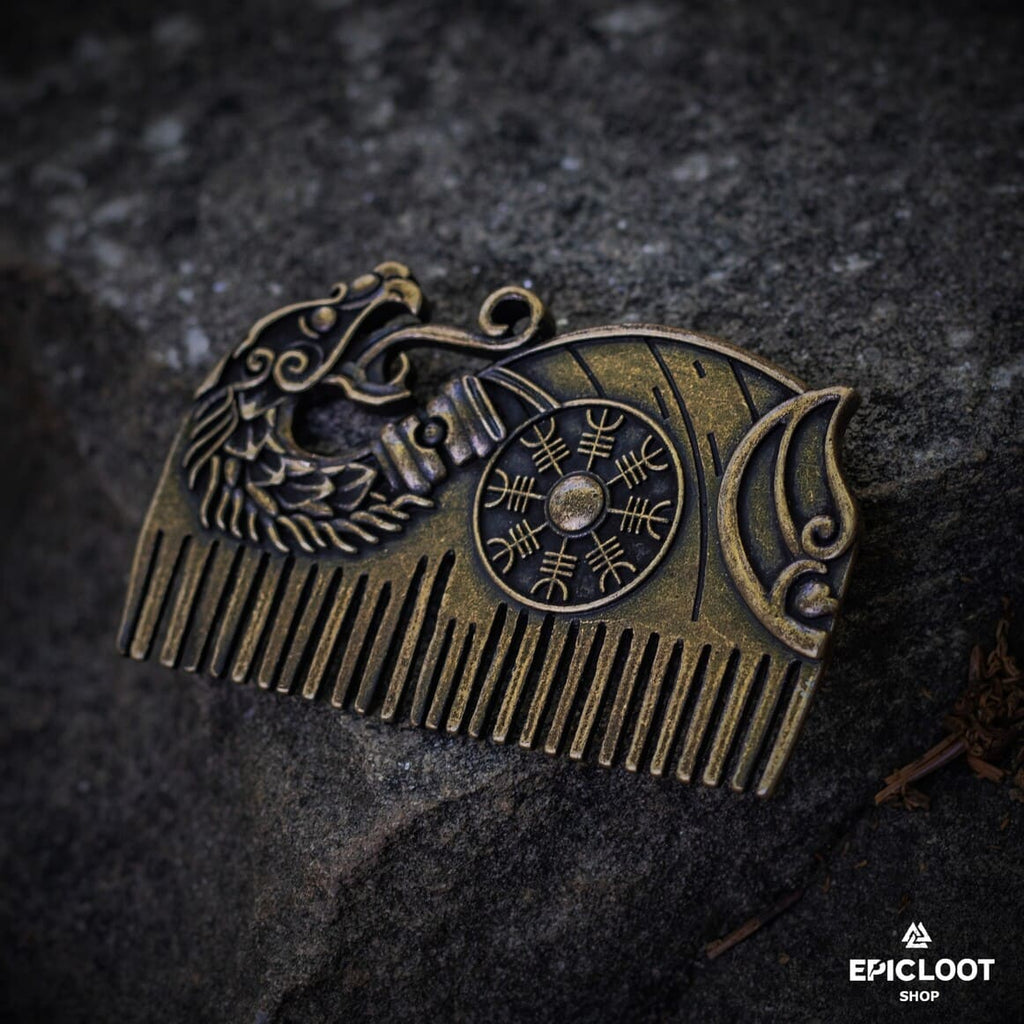 Drakkar Helm of awe shield Beard Comb