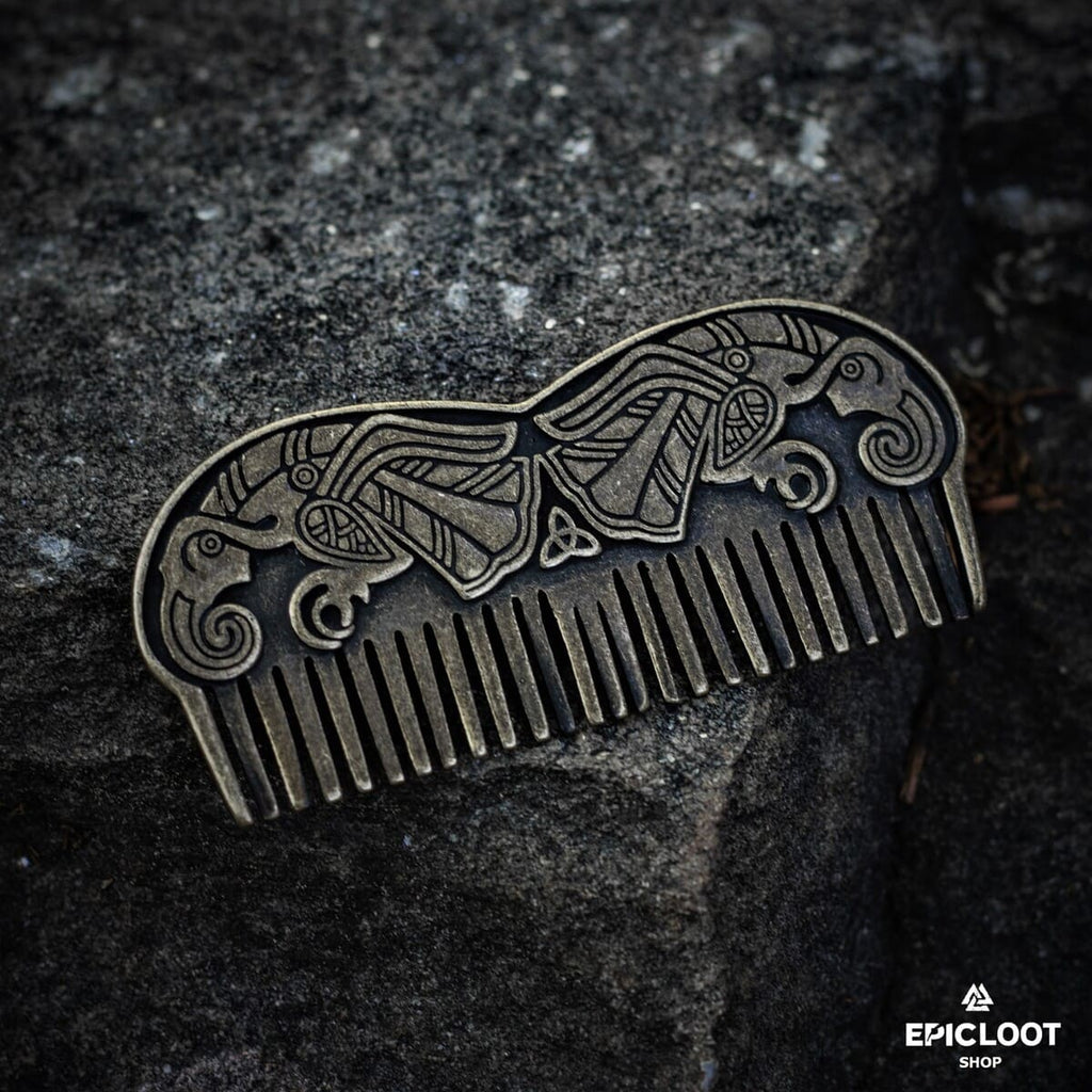 Norse Raven Viking Beard Comb