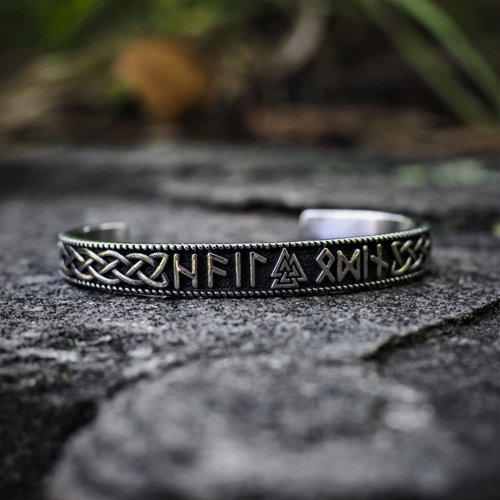 Runic Valknut Symbol Viking Bracelet