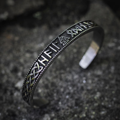 Runic Valknut Symbol Viking Bracelet