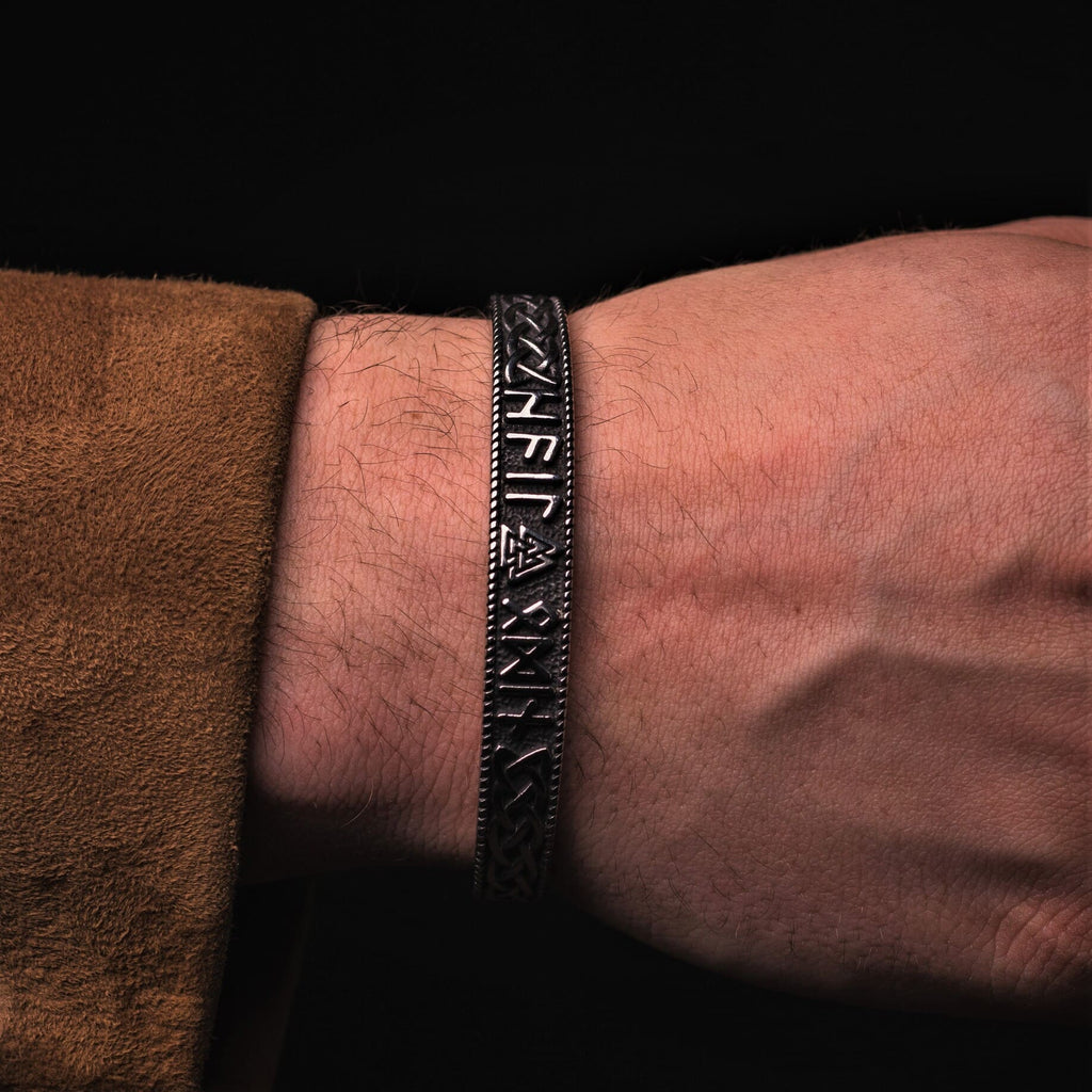 Runic Valknut Symbol Viking Bracelet