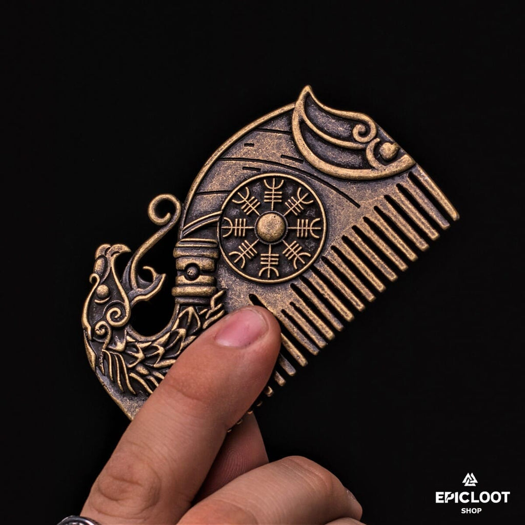 Drakkar Helm of awe shield Beard Comb
