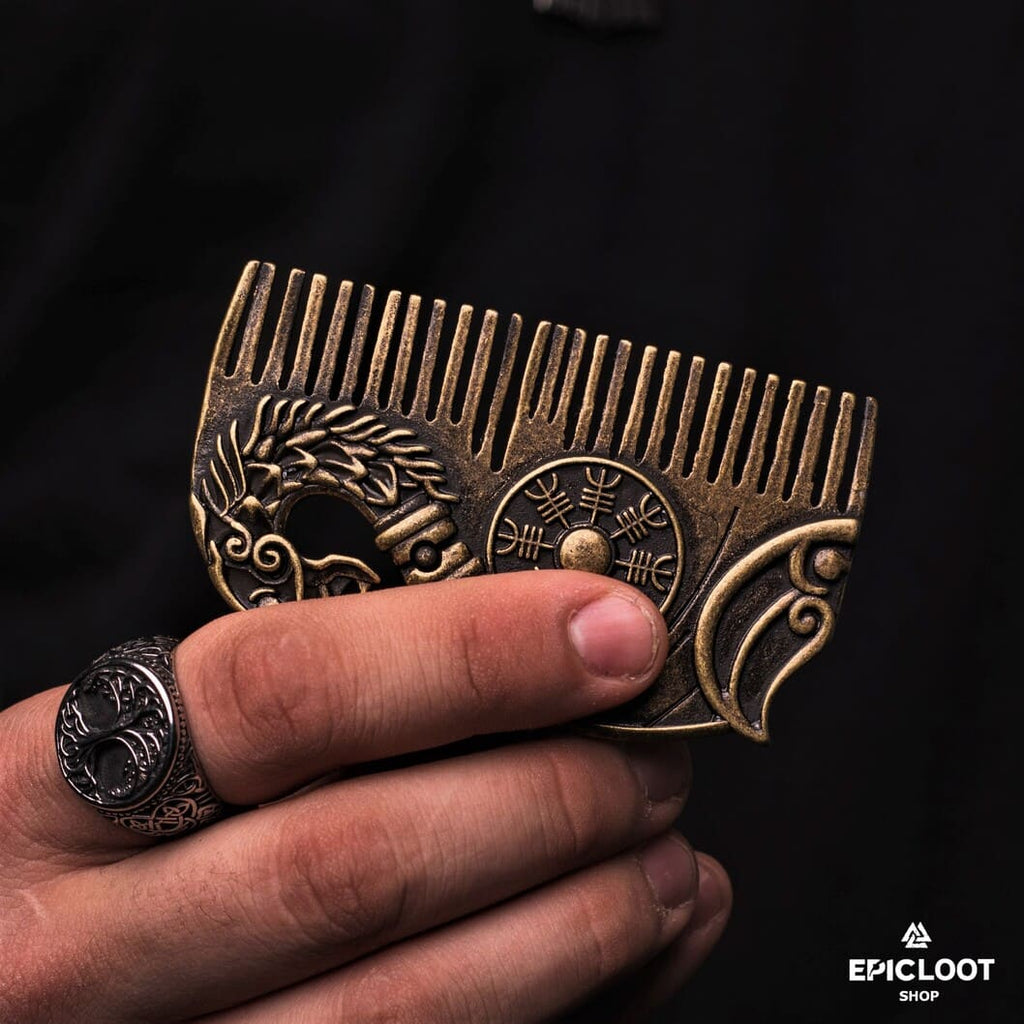 Drakkar Helm of awe shield Beard Comb