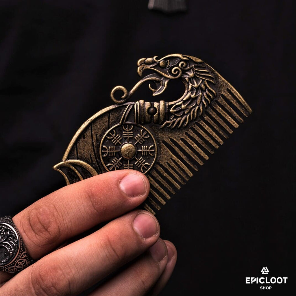 Drakkar Helm of awe shield Beard Comb