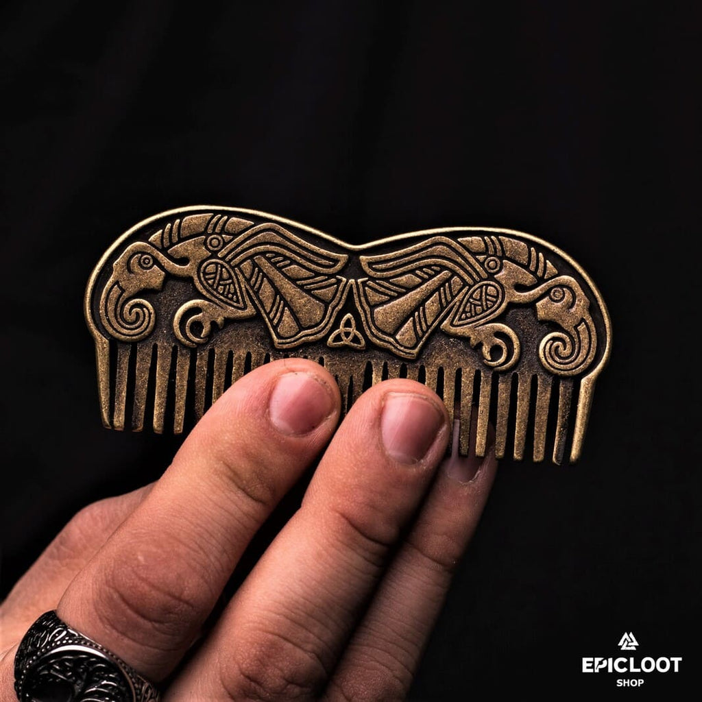 Norse Raven Viking Beard Comb