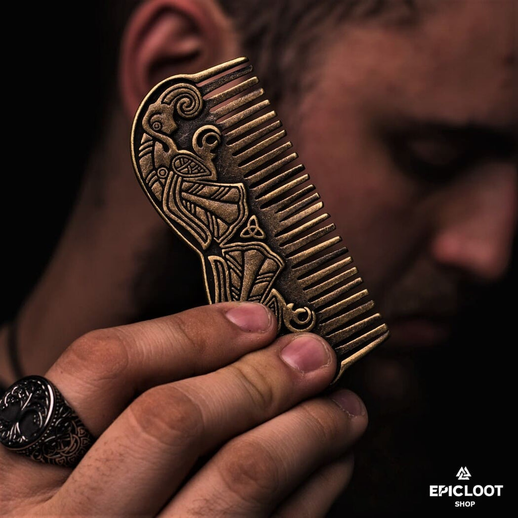 Norse Raven Viking Beard Comb
