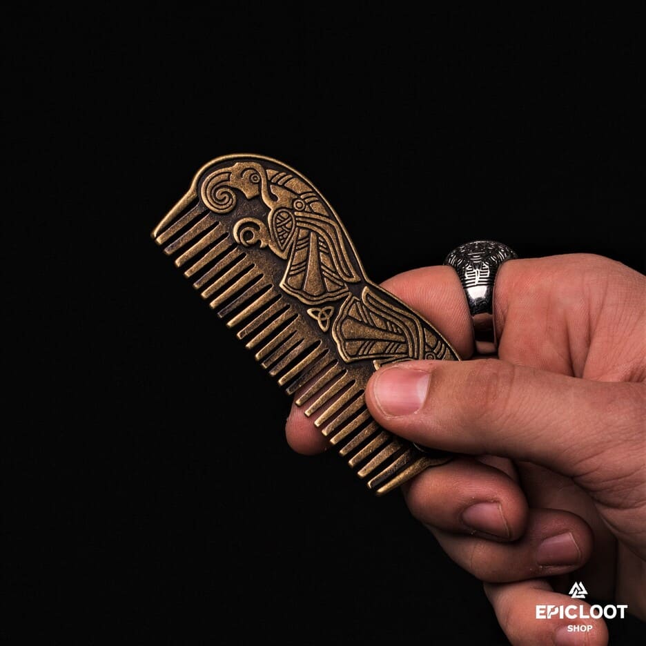 Norse Raven Viking Beard Comb