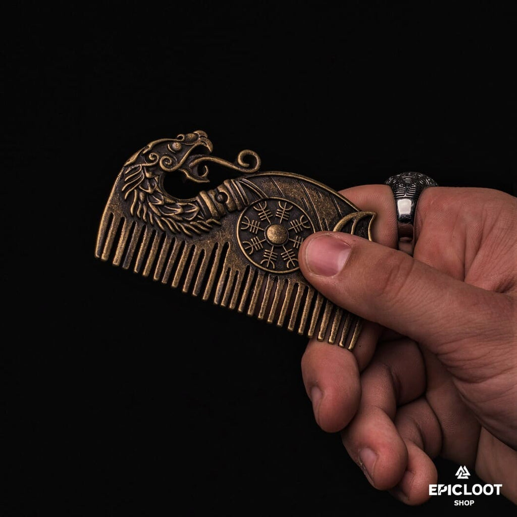 Drakkar Helm of awe shield Beard Comb