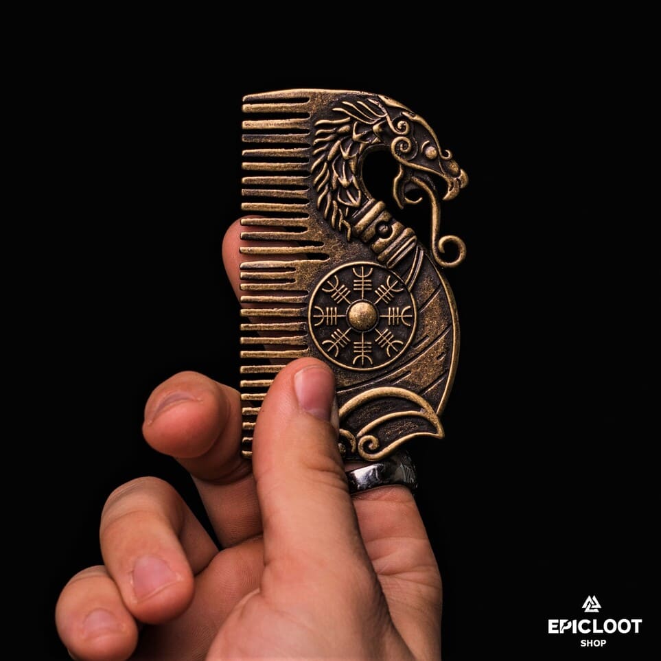Drakkar Helm of awe shield Beard Comb