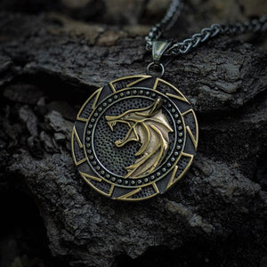 Fenrir Wolf Pendant Necklace