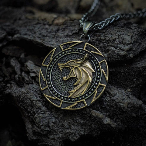 Fenrir Wolf Pendant Necklace