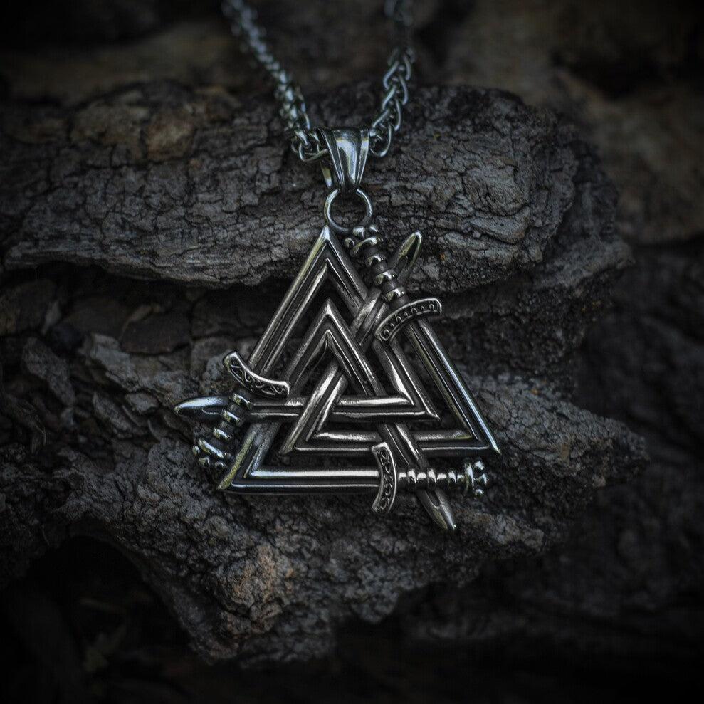Valknut Sword Necklace