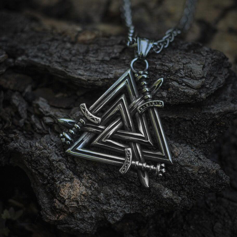 Valknut Sword Necklace