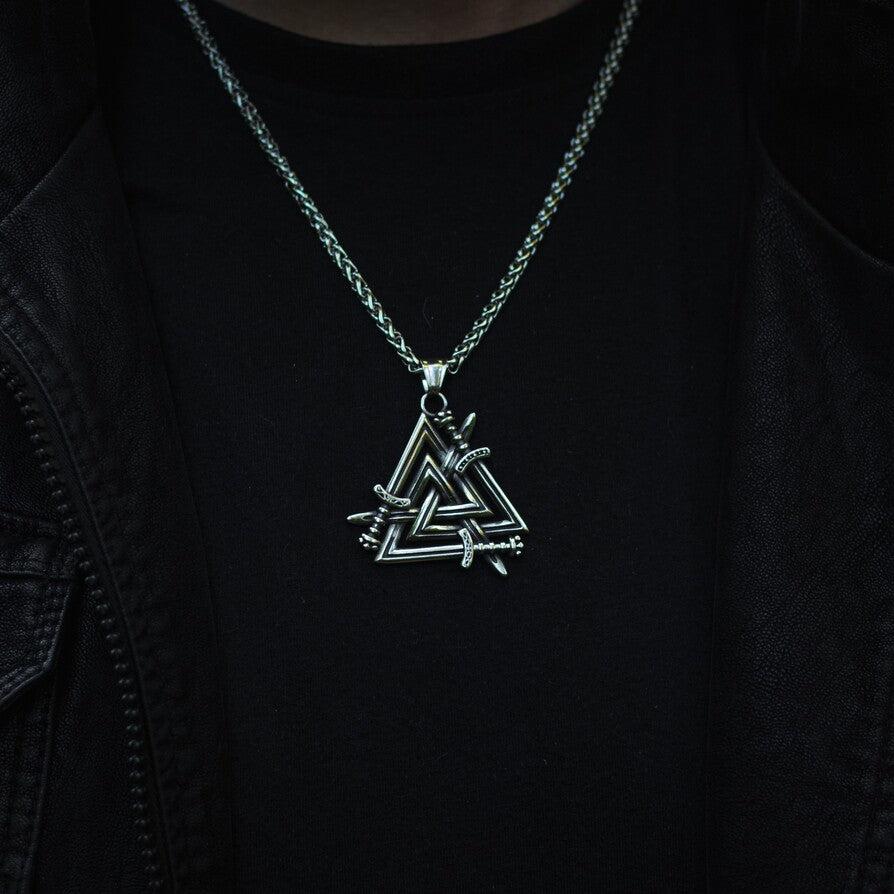 Valknut Sword Necklace