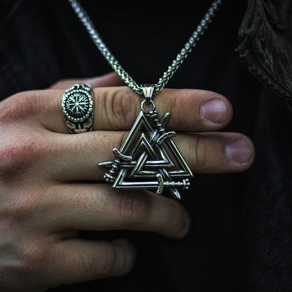 Valknut Sword Necklace