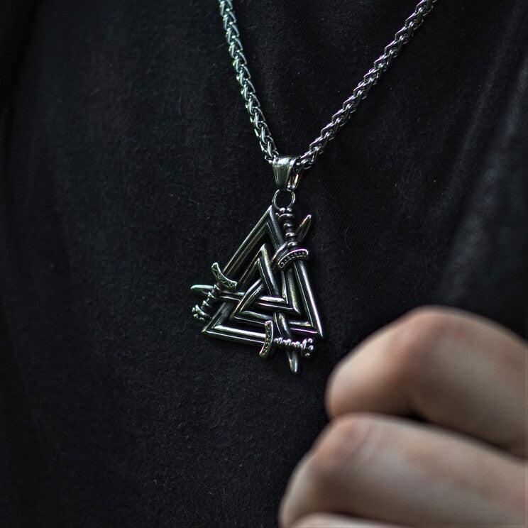 Valknut Sword Necklace