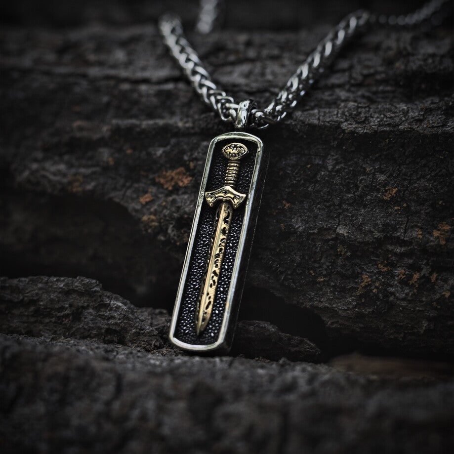 Viking Warrior Sword Necklace
