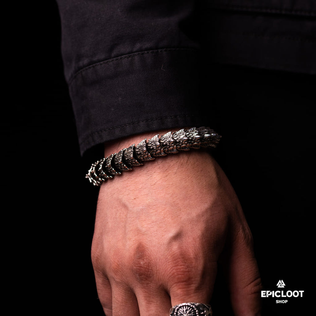 Nidhogg Norse Dragon Bracelet