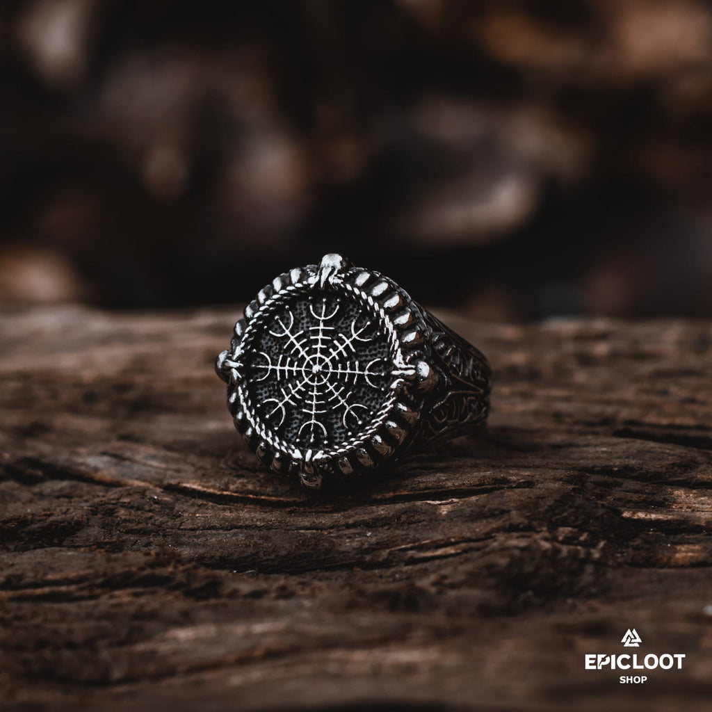 Norse Symbol The helm of awe Ring