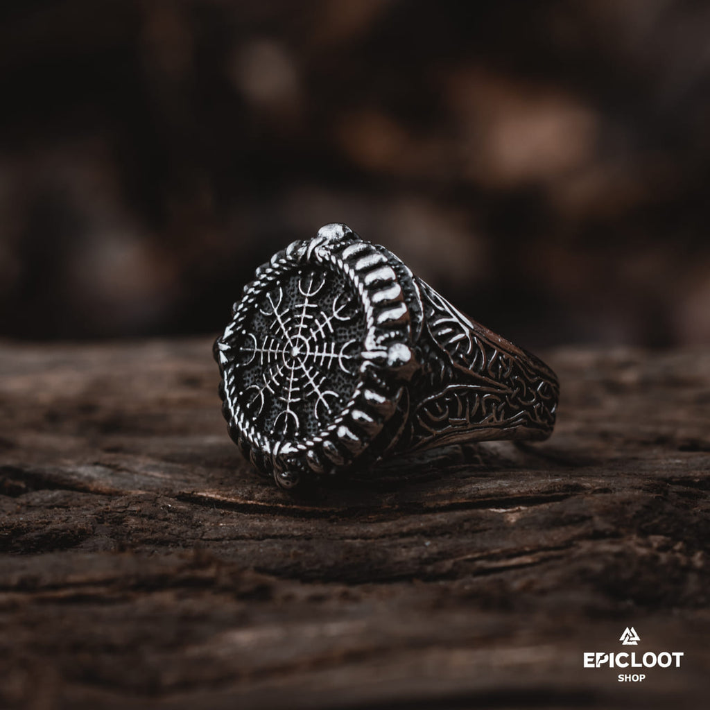Norse Symbol The helm of awe Ring