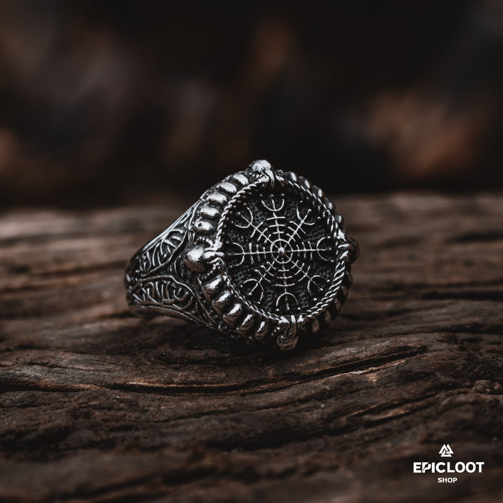 Norse Symbol The helm of awe Ring