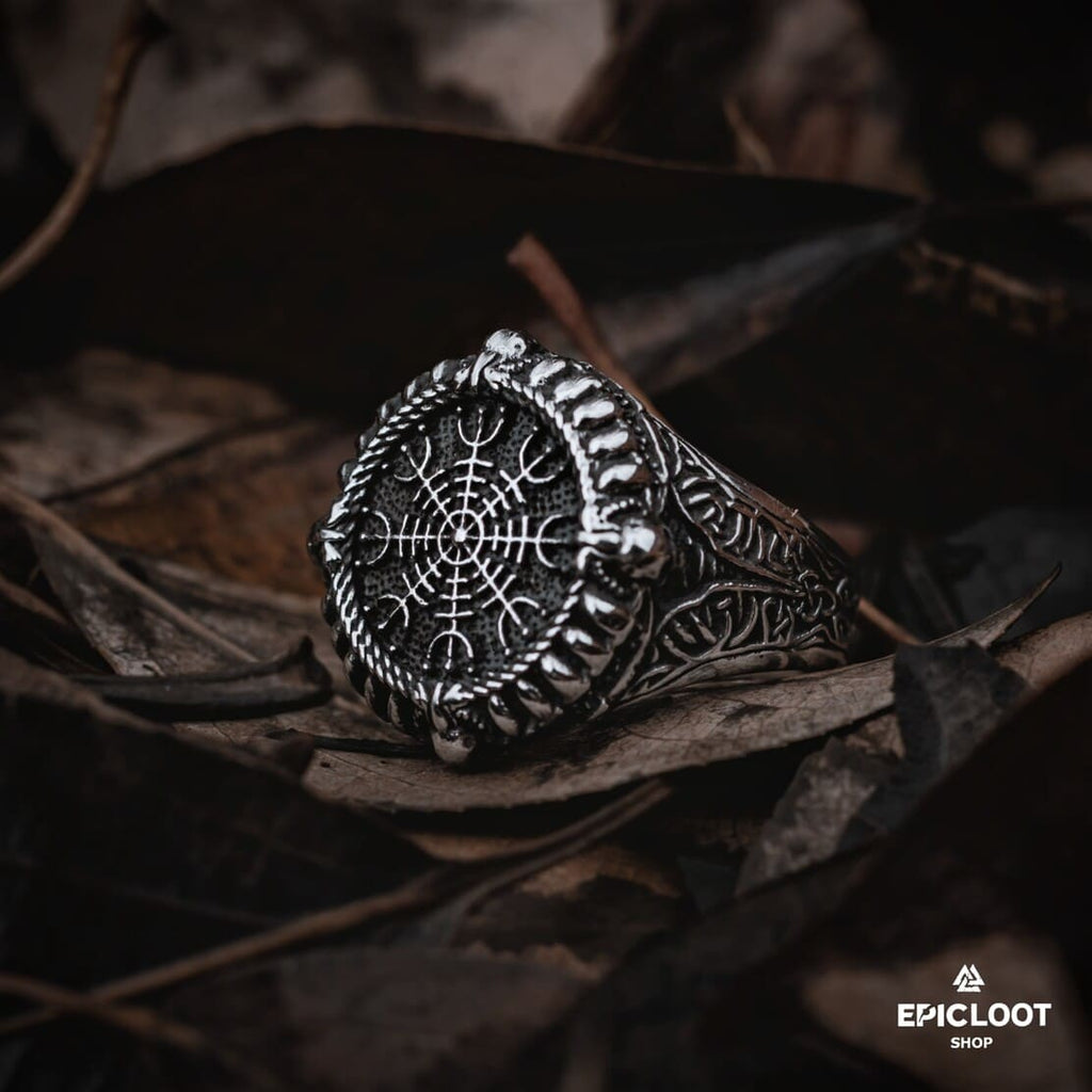 Norse Symbol The helm of awe Ring