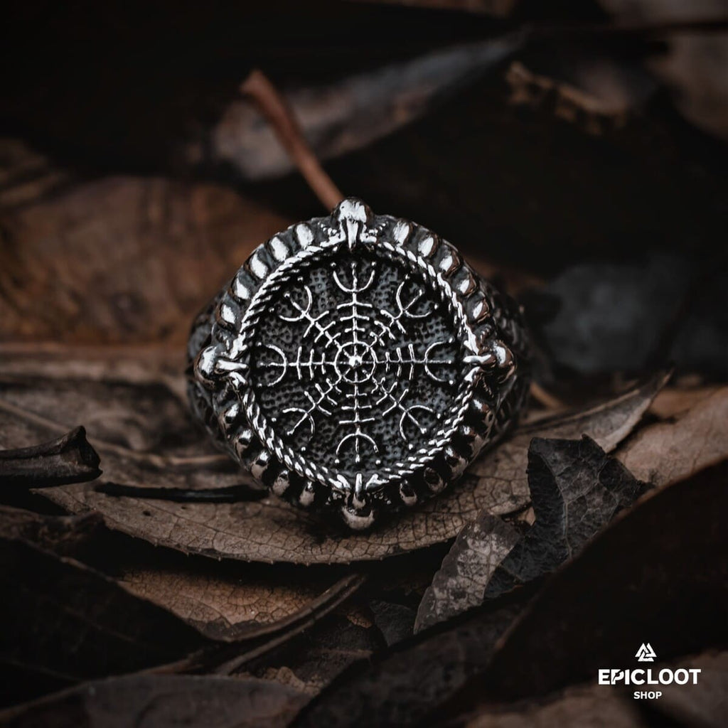 Norse Symbol The helm of awe Ring