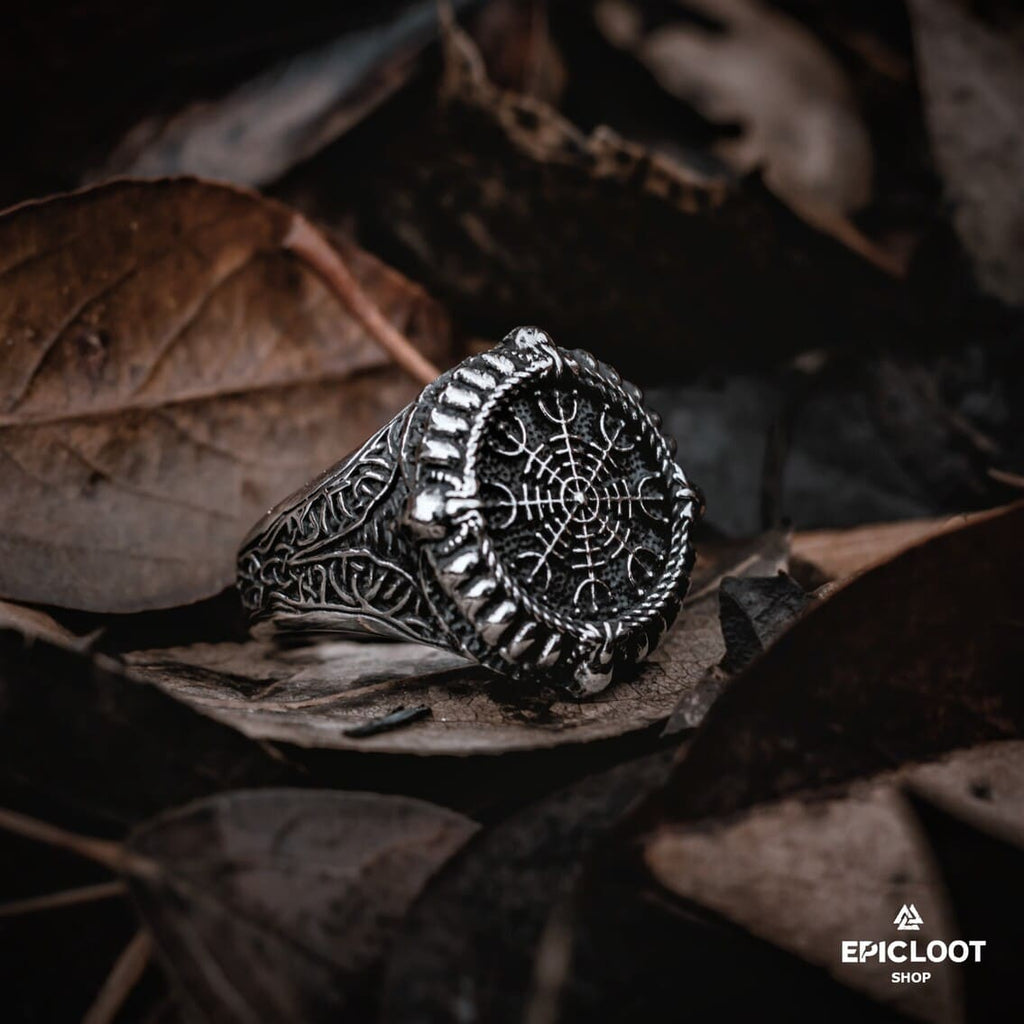 Norse Symbol The helm of awe Ring