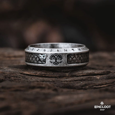 Yggdrasil Runic Ring