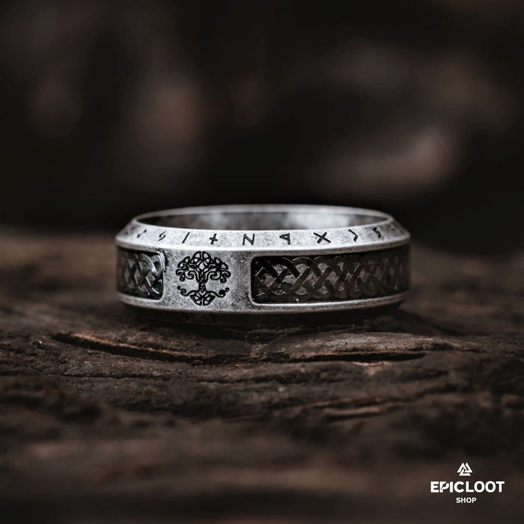 Yggdrasil Runic Ring