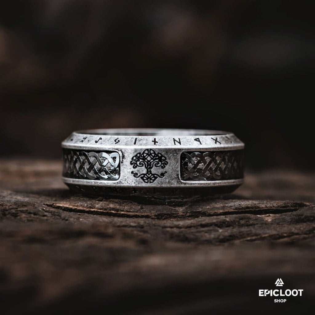 Yggdrasil Runic Ring