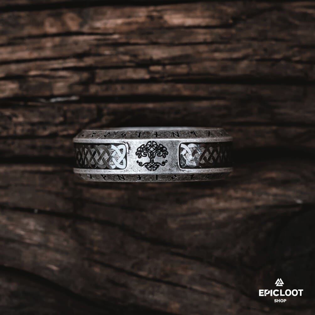 Yggdrasil Runic Ring