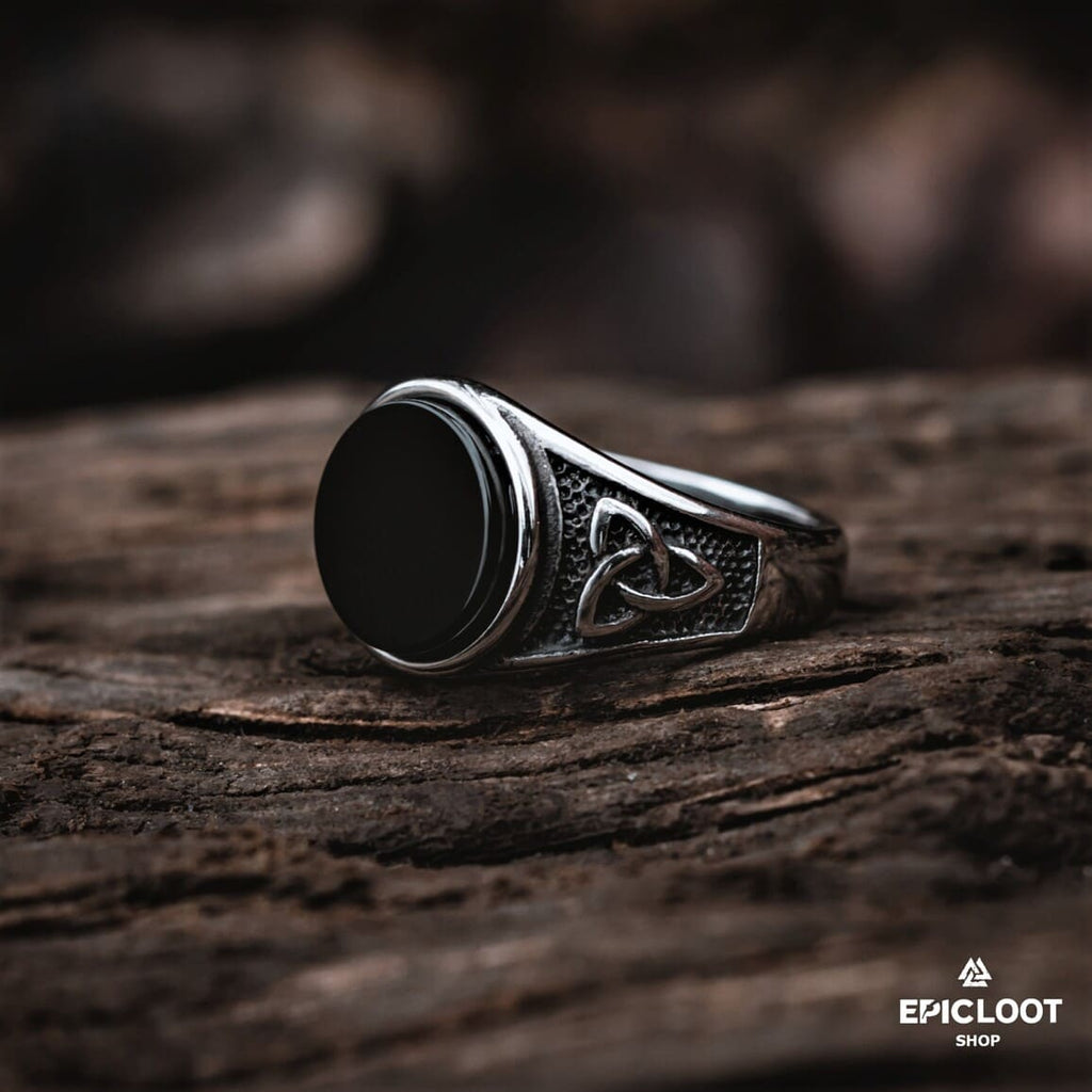 Celtic Trinity Knot Stainless Steel Ring