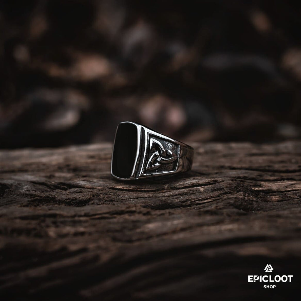 Stainless Steel Celtic Trinity knot Ring