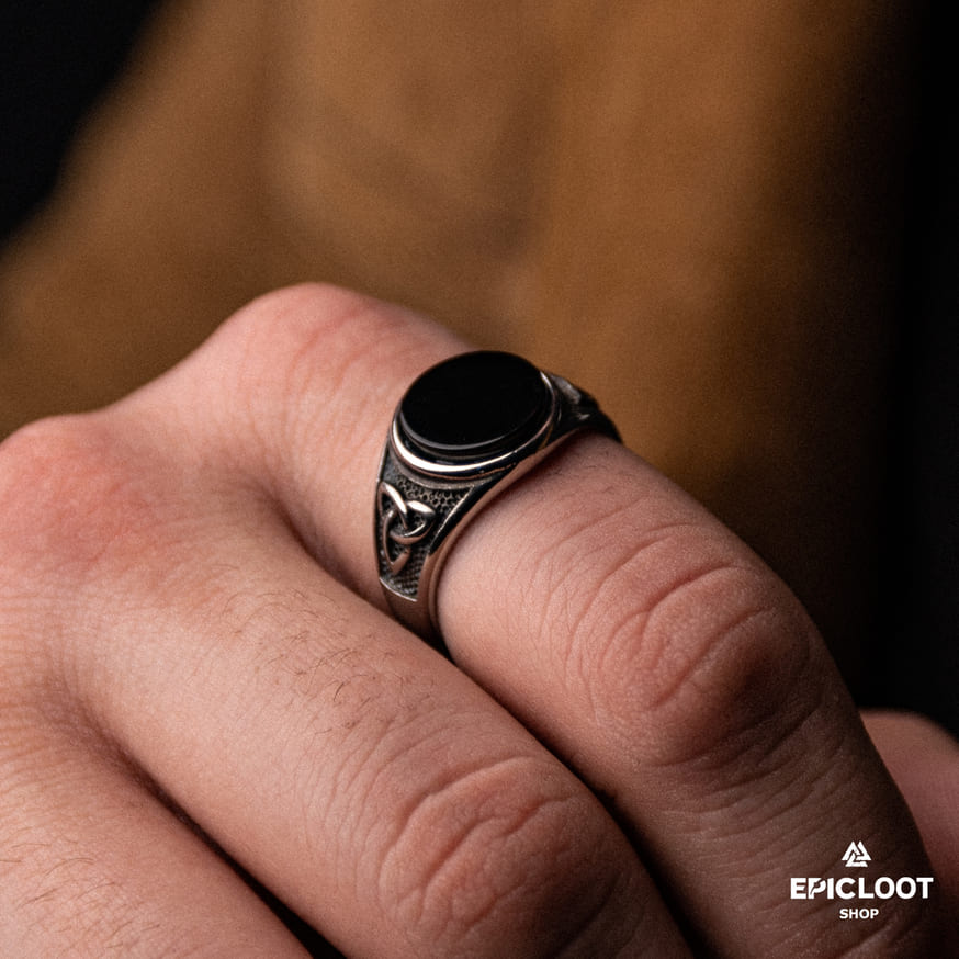 Celtic Trinity Knot Stainless Steel Ring