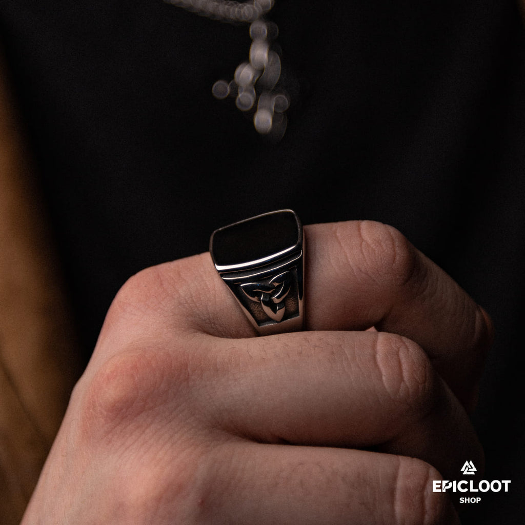 Stainless Steel Celtic Trinity knot Ring