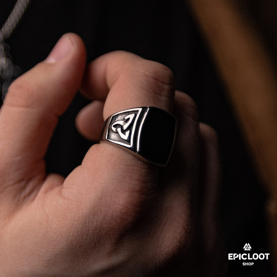 Stainless Steel Celtic Trinity knot Ring