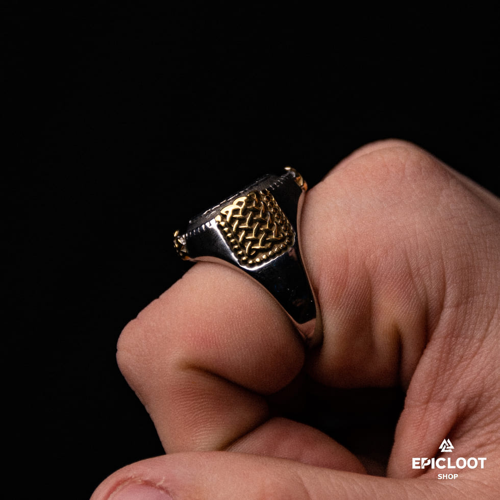 Decorative Nordic Symbol Yggdrasil Ring