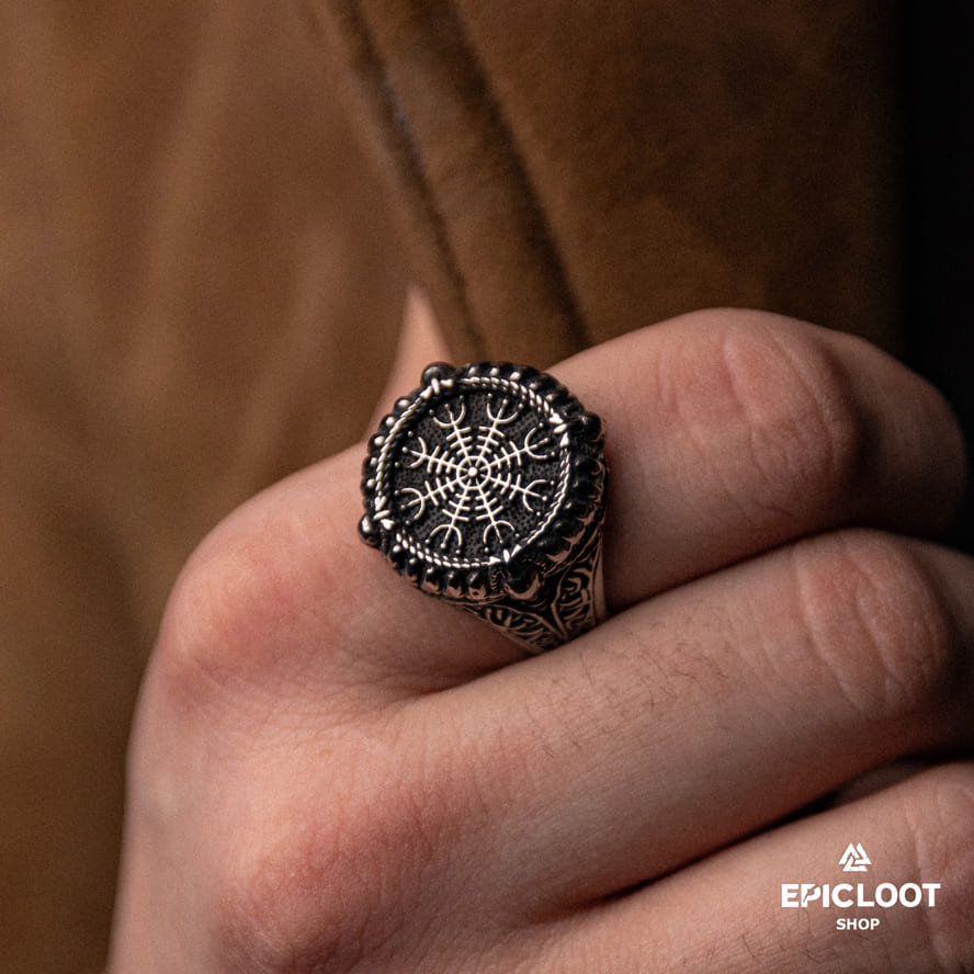 Norse Symbol The helm of awe Ring