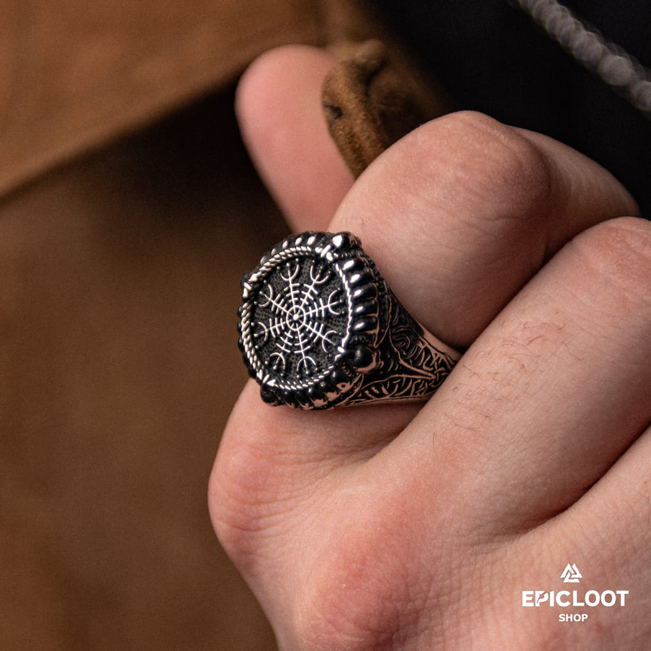 Norse Symbol The helm of awe Ring