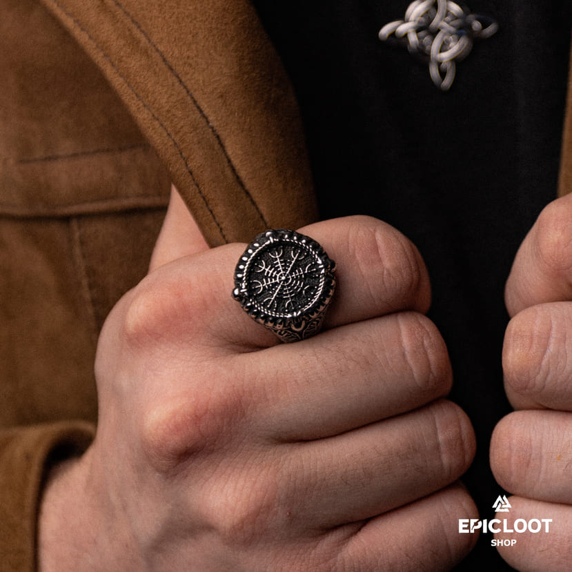 Norse Symbol The helm of awe Ring