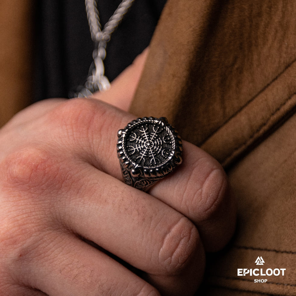 Norse Symbol The helm of awe Ring
