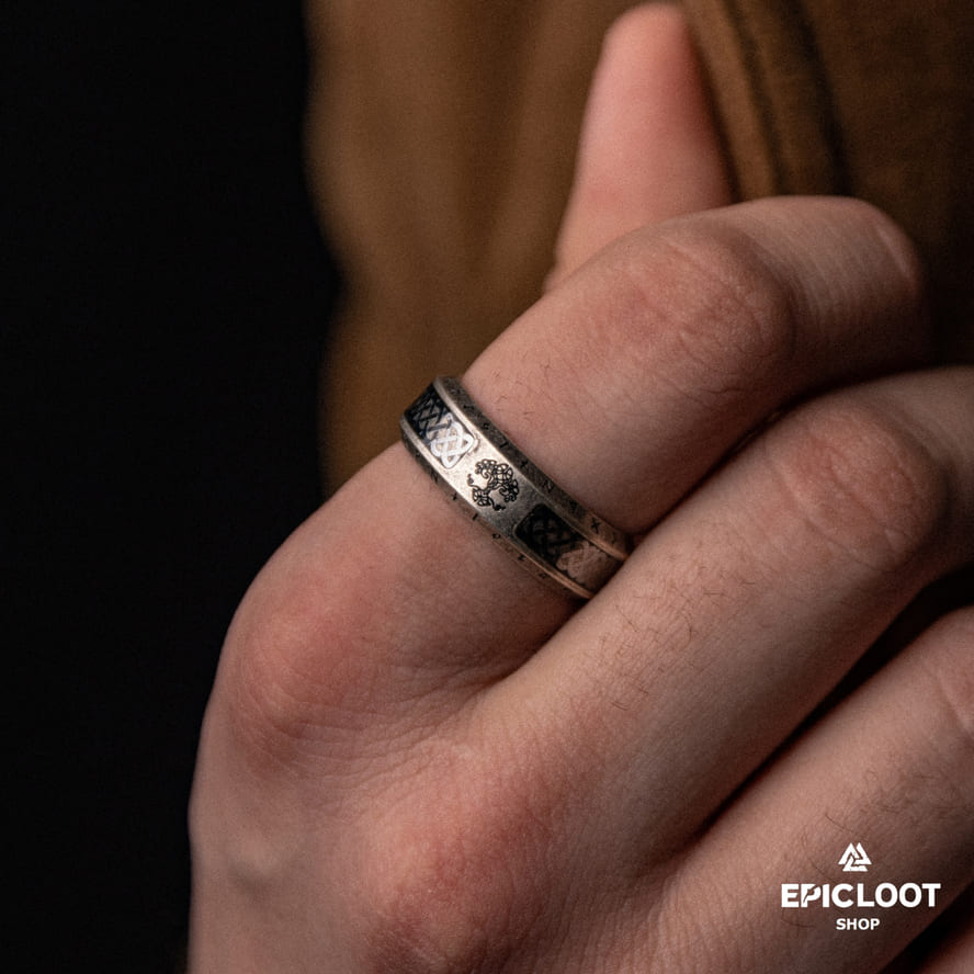 Yggdrasil Runic Ring