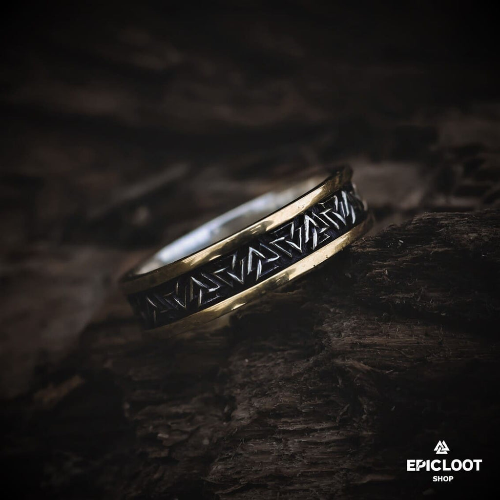 925 Silver Nordic Valknut Ring