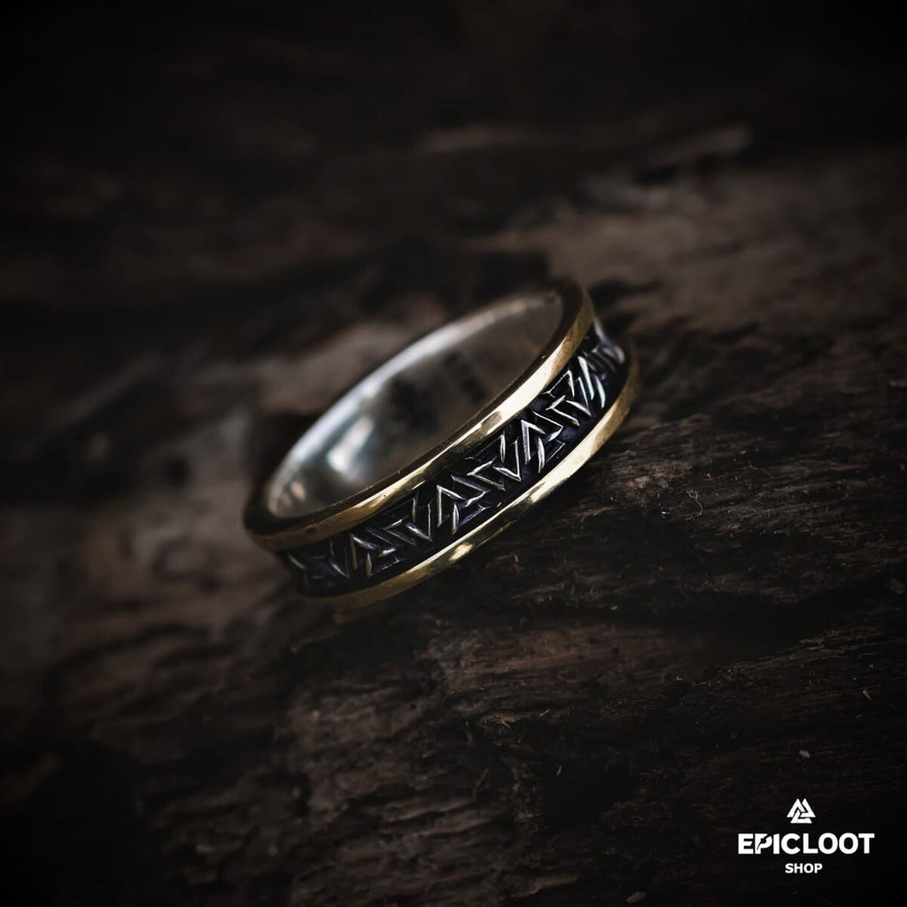 925 Silver Nordic Valknut Ring