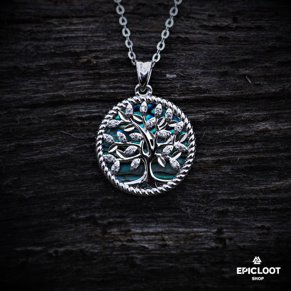 Yggdrasil blue stone - Viking Necklace | Epic Loot Shop