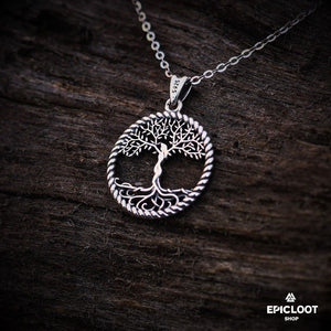 Collana Con Ciondolo Albero Della Vita Yggdrasil