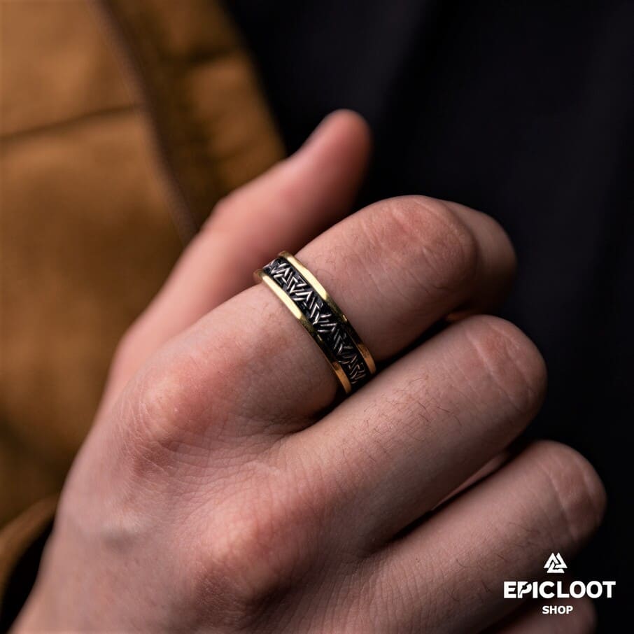 925 Silver Nordic Valknut Ring