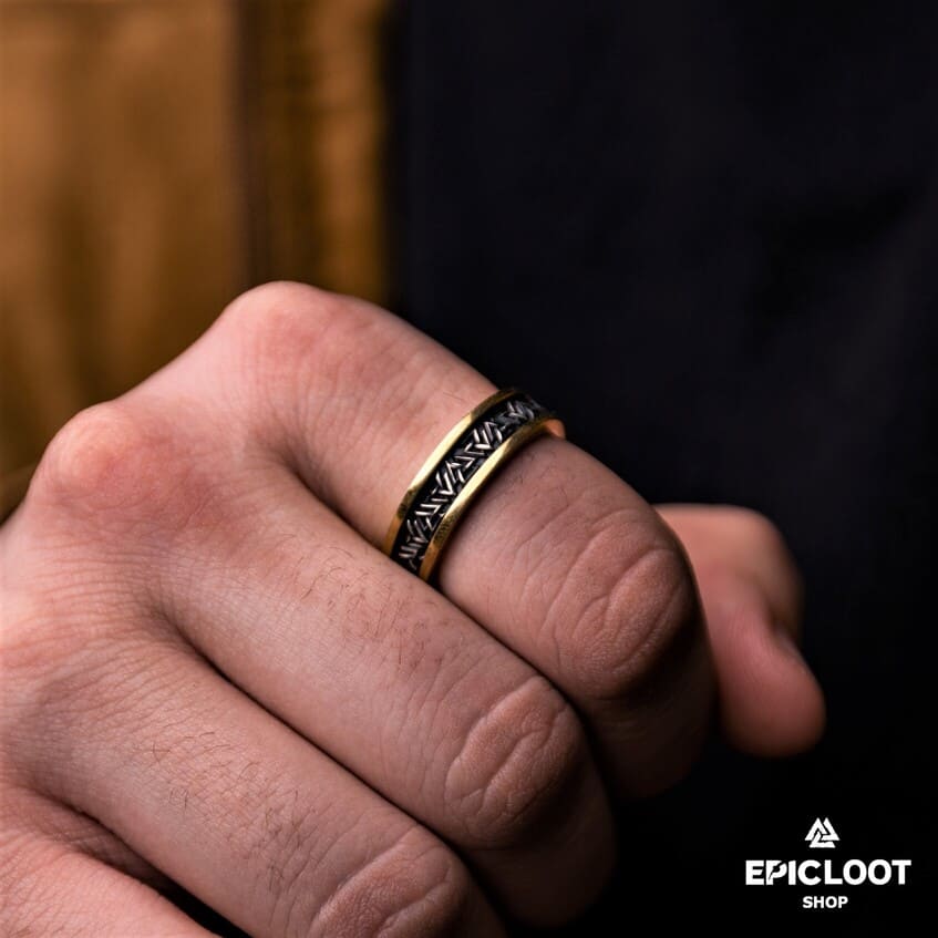 925 Silver Nordic Valknut Ring