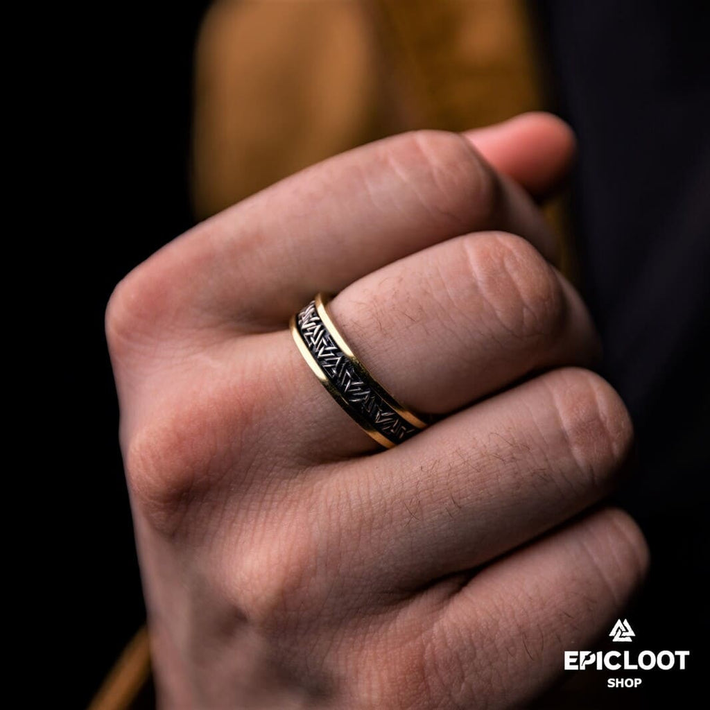 925 Silver Nordic Valknut Ring